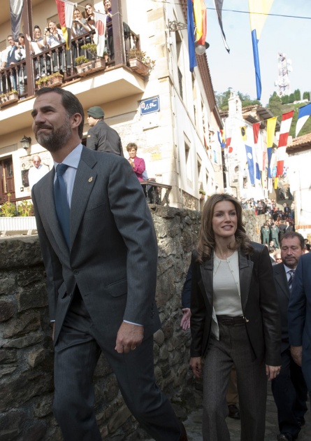 Los Pr�ncipes de Asturias visitan Llastres, Pueblo Ejemplar 2010