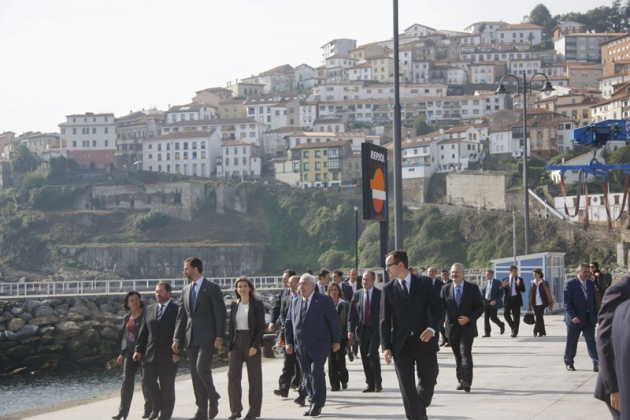 Los Pr�ncipes de Asturias visitan Llastres, Pueblo Ejemplar 2010