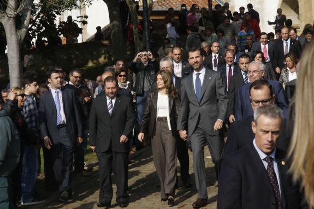 Los Pr�ncipes de Asturias visitan Llastres, Pueblo Ejemplar 2010