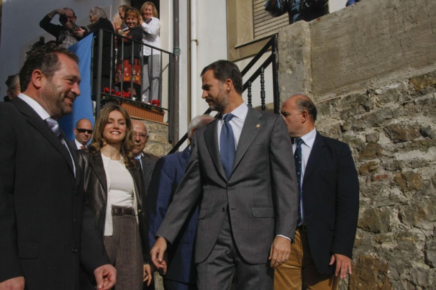 Los Pr�ncipes de Asturias visitan Llastres, Pueblo Ejemplar 2010