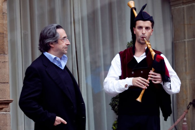 Llegada a Oviedo de Ricardo Muti, Premio Prncipe de las Artes.