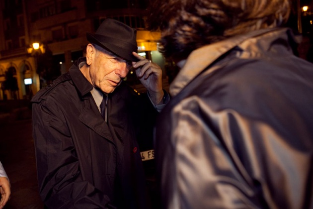 Llegada a Oviedo de Leonard Cohen, Premio Prncipe de las Letras