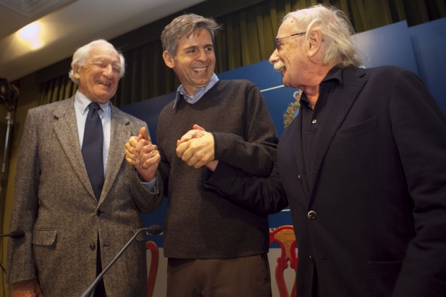 Rueda de prensa de Arturo lvarez-Buylla, Joseph Altman y Giacomo Rizzolatti, los galardonados con el Premio Prncipe de Investigacin Cientfica y Tcnica.