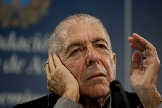 Rueda de prensa de Leonard Cohen, Premio Prncipe de las Letras