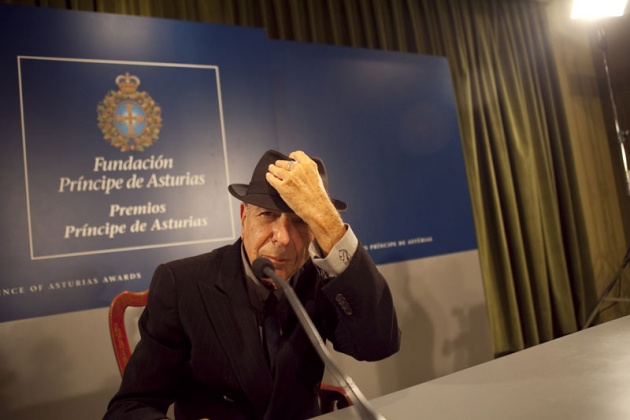 Rueda de prensa de Leonard Cohen, Premio Prncipe de las Letras