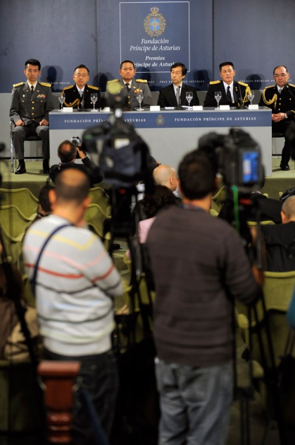 Rueda de prensa de "Los hroes de Fukushima", Premio Prncipe de la Concordia