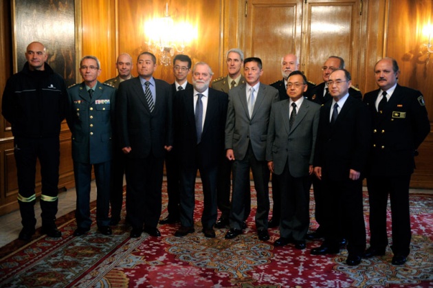 Los hroes de Fukushima, Premio Prncipe de Asturias de la Concordia, se reunieron en Oviedo con responsables de los cuerpos y fuerzas de seguridad regionales y municipales