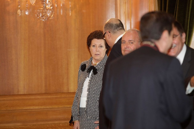El Sal�n de Consejos del Hotel de la Reconquista ha sido el escenario de las tradicionales Audiencias de los Pr�ncipes de Asturias. Don Felipe y Do�a Leticia han recibido esta ma�ana a representantes de diferentes colectivos. Delegaci�n de SECOT en Asturias (Voluntariado S�nior de Asesoramiento Empresarial)