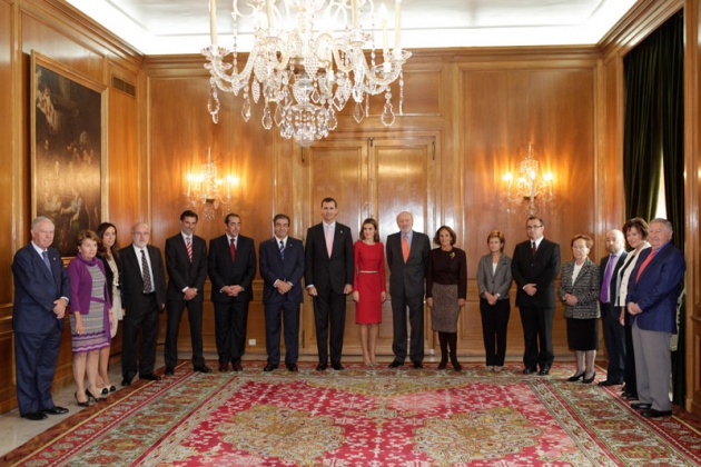 El Sal�n de Consejos del Hotel de la Reconquista ha sido el escenario de las tradicionales Audiencias de los Pr�ncipes de Asturias. Don Felipe y Do�a Leticia han recibido esta ma�ana a representantes de diferentes colectivos. Galardonados con las Medallas de Asturias e Hijos Predilectos de Asturias 2011