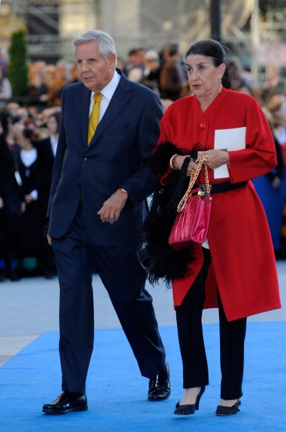 La alfombra roja se llena un ao ms de glamour antes de la ceremonia de entrega de los Premios Prncipe de Asturias 2011.