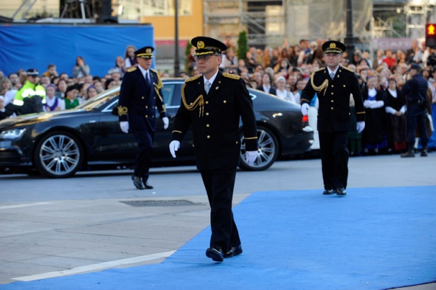 La alfombra roja se llena un ao ms de glamour antes de la ceremonia de entrega de los Premios Prncipe de Asturias 2011.