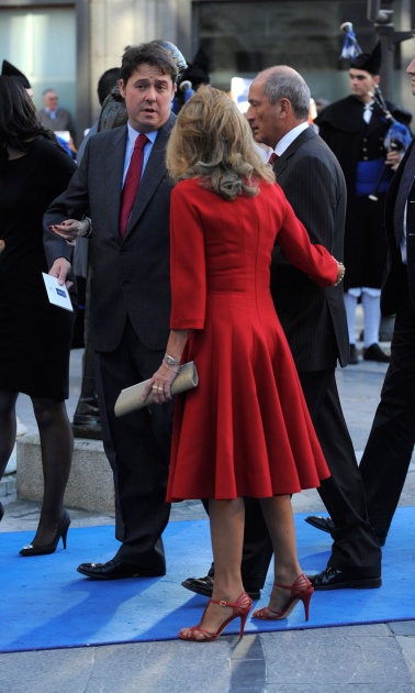 La alfombra roja se llena un ao ms de glamour antes de la ceremonia de entrega de los Premios Prncipe de Asturias 2011.