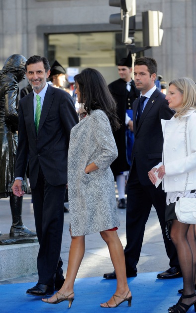 La alfombra azul se llena un ao ms de glamour antes de la ceremonia de entrega de los Premios Prncipe de Asturias 2011.