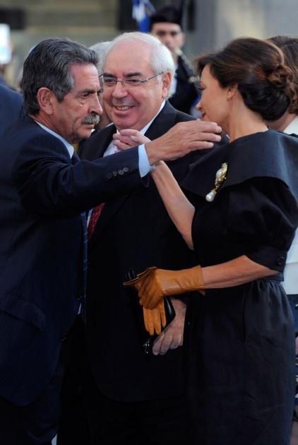 La alfombra azul se llena un ao ms de glamour antes de la ceremonia de entrega de los Premios Prncipe de Asturias 2011.