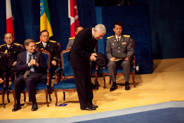 Don Felipe ha presidido, acompaado de la princesa de Asturias y en presencia de la reina, la ceremonia de entrega de la XXXI edicin de los Premios Prncipe de Asturias.