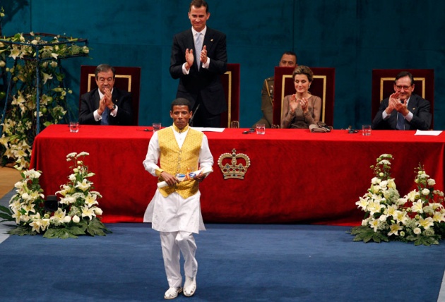 Don Felipe ha presidido, acompaado de la princesa de Asturias y en presencia de la reina, la ceremonia de entrega de la XXXI edicin de los Premios Prncipe de Asturias.