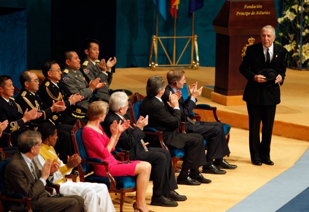 Don Felipe ha presidido, acompaado de la princesa de Asturias y en presencia de la reina, la ceremonia de entrega de la XXXI edicin de los Premios Prncipe de Asturias.