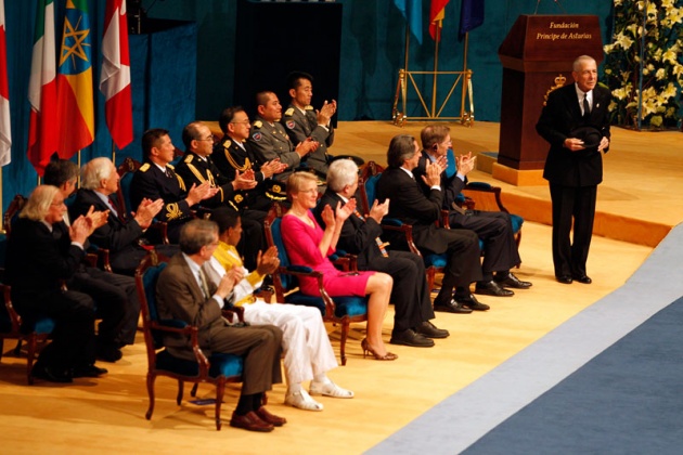 Don Felipe ha presidido, acompaado de la princesa de Asturias y en presencia de la reina, la ceremonia de entrega de la XXXI edicin de los Premios Prncipe de Asturias.