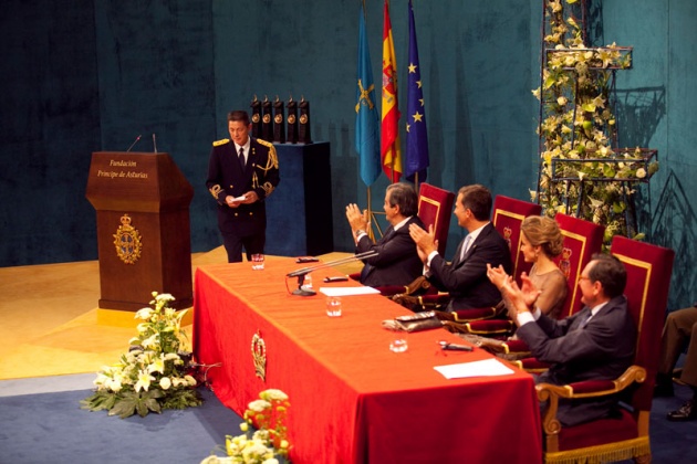 Don Felipe ha presidido, acompaado de la princesa de Asturias y en presencia de la reina, la ceremonia de entrega de la XXXI edicin de los Premios Prncipe de Asturias.