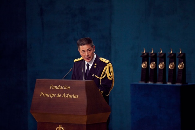 Don Felipe ha presidido, acompaado de la princesa de Asturias y en presencia de la reina, la ceremonia de entrega de la XXXI edicin de los Premios Prncipe de Asturias.