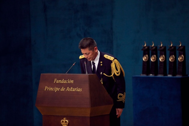 Don Felipe ha presidido, acompaado de la princesa de Asturias y en presencia de la reina, la ceremonia de entrega de la XXXI edicin de los Premios Prncipe de Asturias.