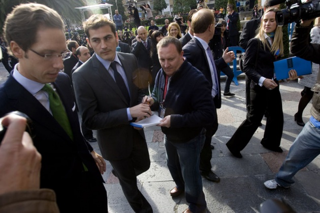 Los galardonados de los Premios Prncipe de Asturias 2010 llegan al Hotel de La Reconquista