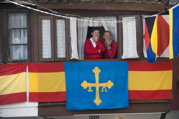 Los Prncipes de Asturias visitan Llastres, Pueblo Ejemplar 2010