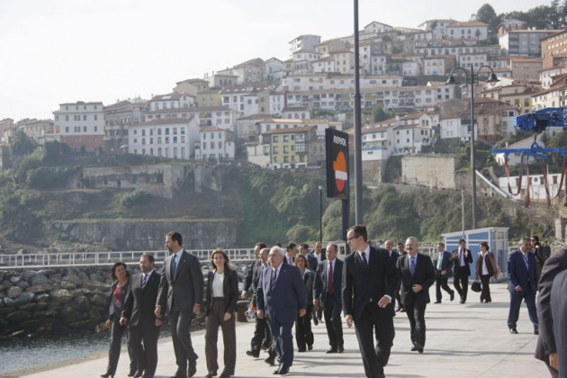 Los Prncipes de Asturias visitan Llastres, Pueblo Ejemplar 2010