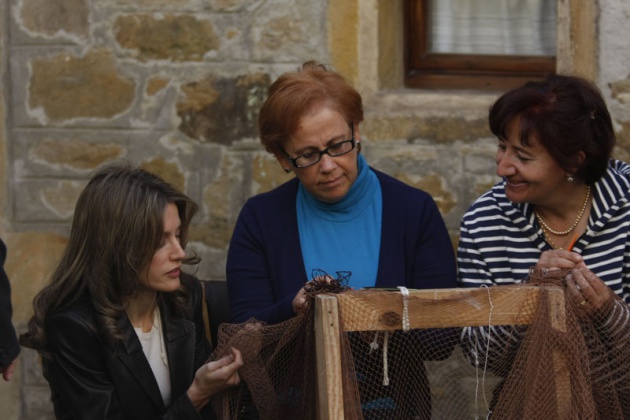 Los Prncipes de Asturias visitan Llastres, Pueblo Ejemplar 2010