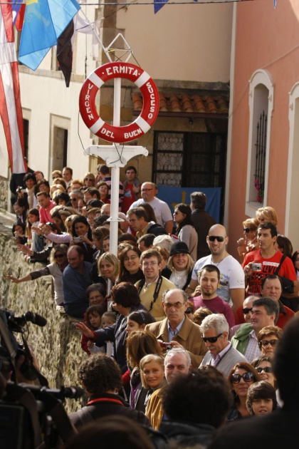 Los Prncipes de Asturias visitan Llastres, Pueblo Ejemplar 2010