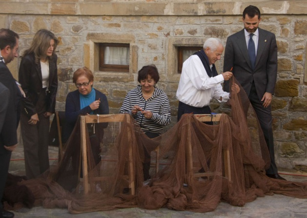 Los Prncipes de Asturias visitan Llastres, Pueblo Ejemplar 2010