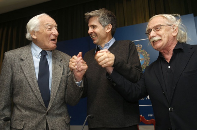 Rueda de prensa de Arturo lvarez-Buylla, Joseph Altman y Giacomo Rizzolatti, los galardonados con el Premio Prncipe de Investigacin Cientfica y Tcnica.