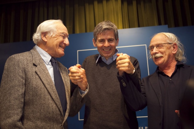 Rueda de prensa de Arturo lvarez-Buylla, Joseph Altman y Giacomo Rizzolatti, los galardonados con el Premio Prncipe de Investigacin Cientfica y Tcnica.