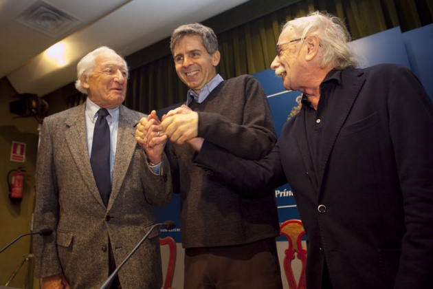 Rueda de prensa de Arturo lvarez-Buylla, Joseph Altman y Giacomo Rizzolatti, los galardonados con el Premio Prncipe de Investigacin Cientfica y Tcnica.
