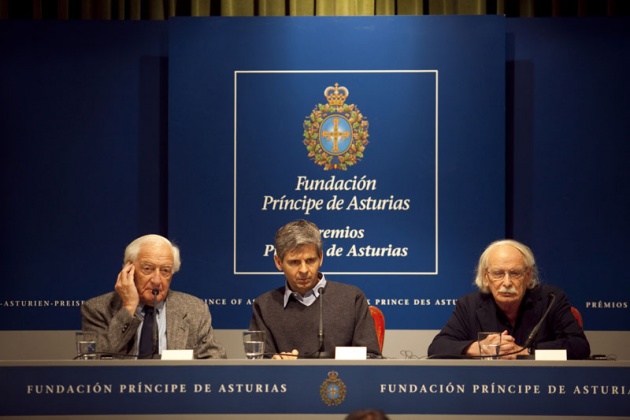 Rueda de prensa de Arturo lvarez-Buylla, Joseph Altman y Giacomo Rizzolatti, los galardonados con el Premio Prncipe de Investigacin Cientfica y Tcnica.