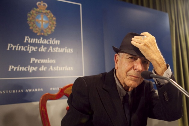 Rueda de prensa de Leonard Cohen, Premio Prncipe de las Letras