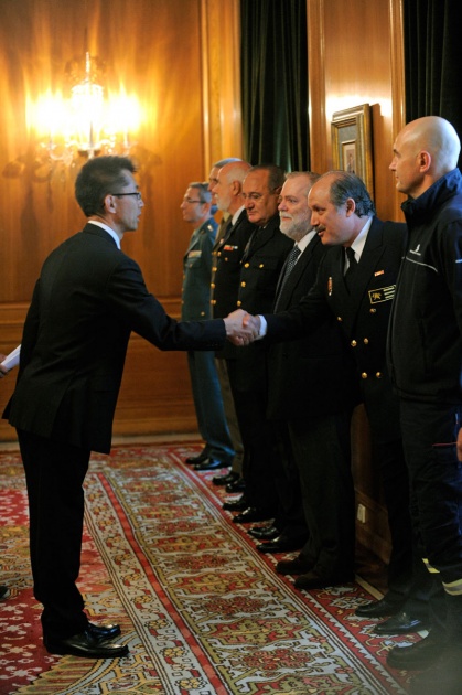 Los hroes de Fukushima, Premio Prncipe de Asturias de la Concordia, se reunieron en Oviedo con responsables de los cuerpos y fuerzas de seguridad regionales y municipales