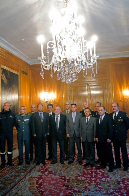 Los hroes de Fukushima, Premio Prncipe de Asturias de la Concordia, se reunieron en Oviedo con responsables de los cuerpos y fuerzas de seguridad regionales y municipales