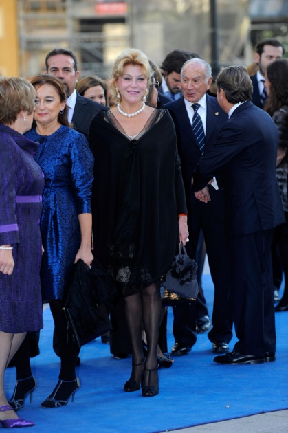 La alfombra roja se llena un ao ms de glamour antes de la ceremonia de entrega de los Premios Prncipe de Asturias 2011.