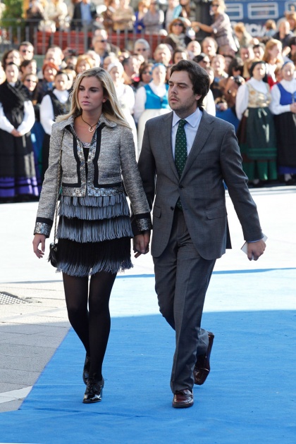 La alfombra azul se llena un ao ms de glamour antes de la ceremonia de entrega de los Premios Prncipe de Asturias 2011.