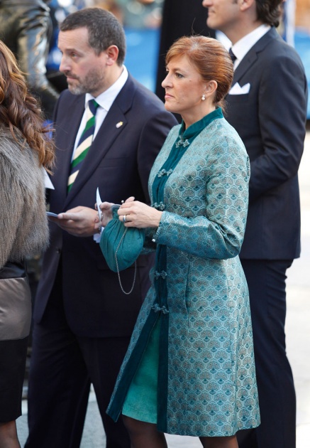 La alfombra azul se llena un ao ms de glamour antes de la ceremonia de entrega de los Premios Prncipe de Asturias 2011.