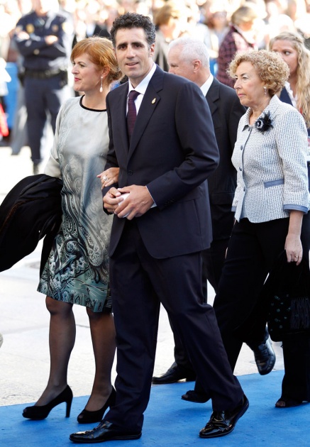 La alfombra azul se llena un ao ms de glamour antes de la ceremonia de entrega de los Premios Prncipe de Asturias 2011.