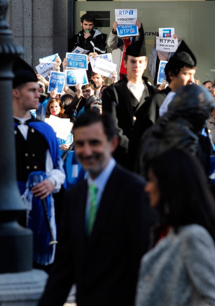 La alfombra azul se llena un ao ms de glamour antes de la ceremonia de entrega de los Premios Prncipe de Asturias 2011.