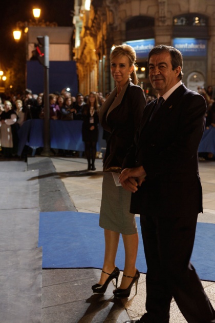 Salida de los premiados tras la ceremonia.