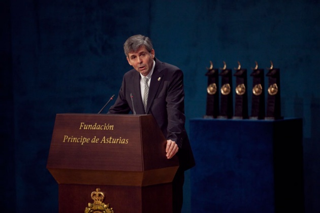 Don Felipe ha presidido, acompaado de la princesa de Asturias y en presencia de la reina, la ceremonia de entrega de la XXXI edicin de los Premios Prncipe de Asturias.