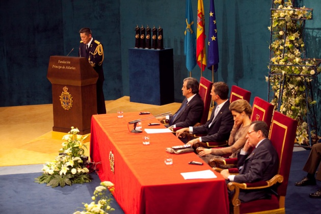 Don Felipe ha presidido, acompaado de la princesa de Asturias y en presencia de la reina, la ceremonia de entrega de la XXXI edicin de los Premios Prncipe de Asturias.