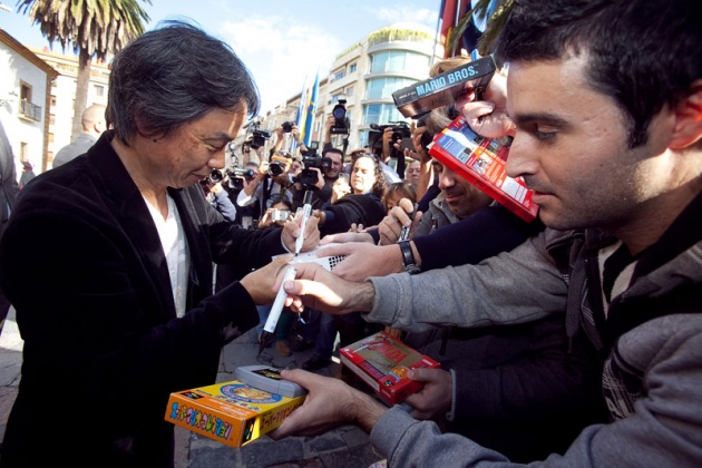 Llegada a Oviedo de Shigeru Miyamoto, galardonado con el Premio Prncipe de Asturias de Comunicacin y Humanidades