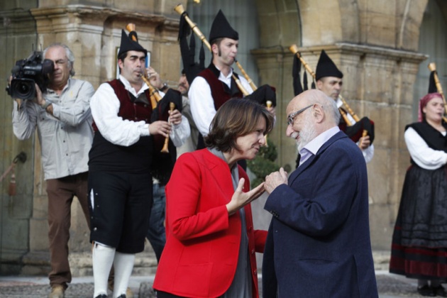 Llegada de Franois Englert, Premio Prncipe de Asturias de Investigacin Cientfica y Tcnica