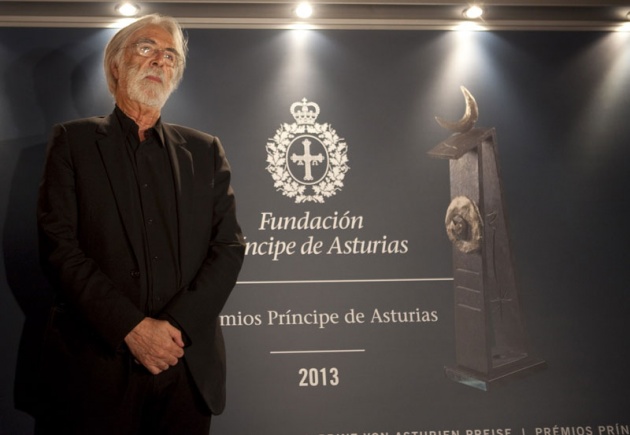 Llegada de Michael Haneke, Premio Prncipe de Asturias de las Artes