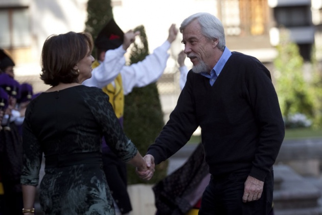 Llegada de Rolf Hauer, Director del CERN, Premio Prncipe de Asturias de Investigacin Cientfica y Tcnica